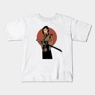 Samurai Girl Kids T-Shirt